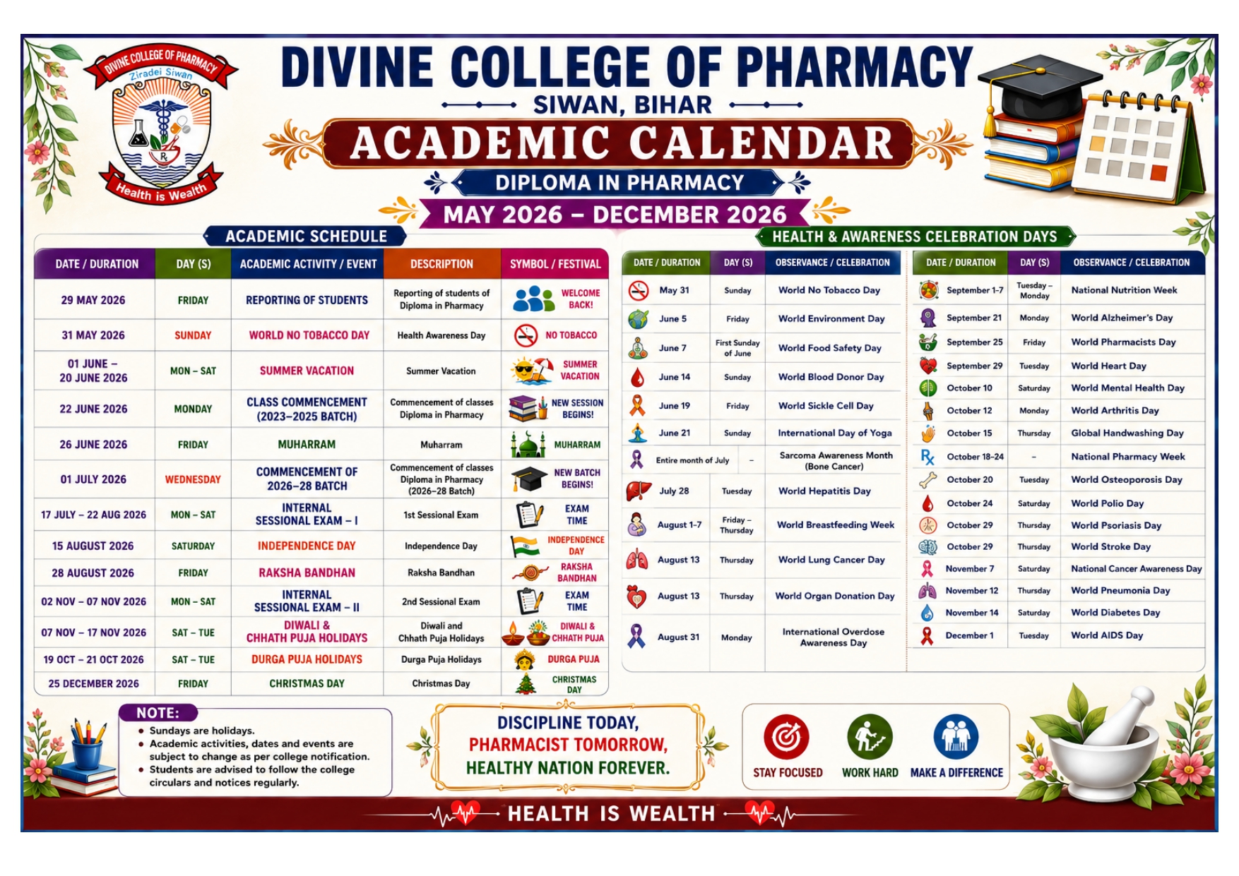 Academic Calendar 2026